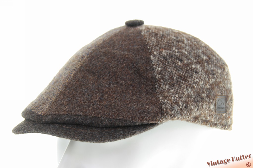 Patchwork paperboy pet Göttmann bruin wol 57,5